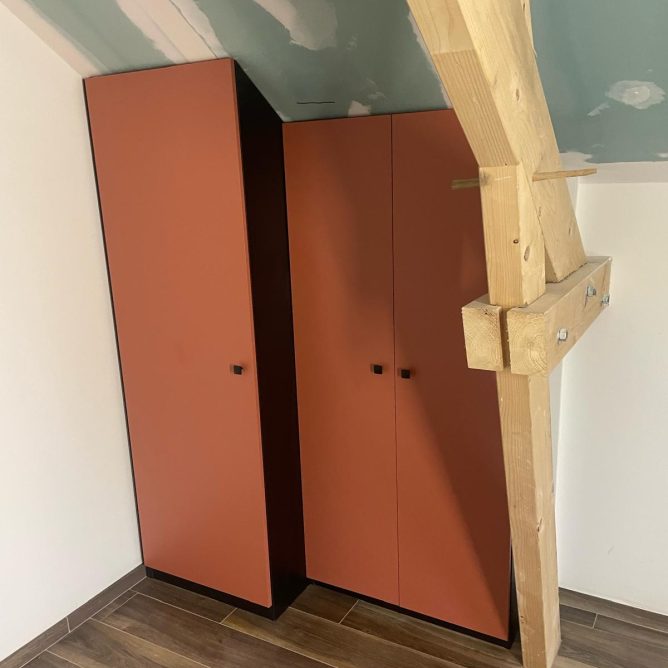 réalisation d'un meuble sous pente à Paris 16
